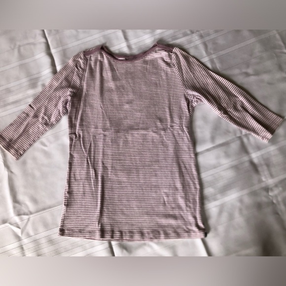 Eddie Bauer Mauve Striped Top - Picture 2 of 11